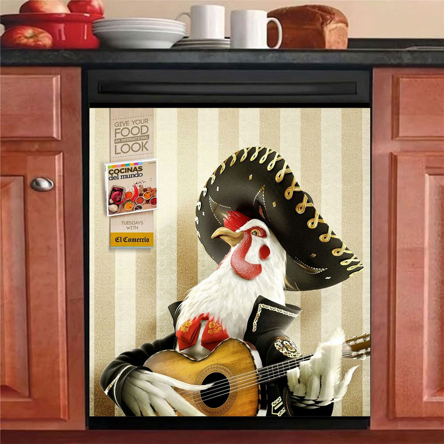 Cook with a Beat and a Kick of Flavor Dishwasher Cover