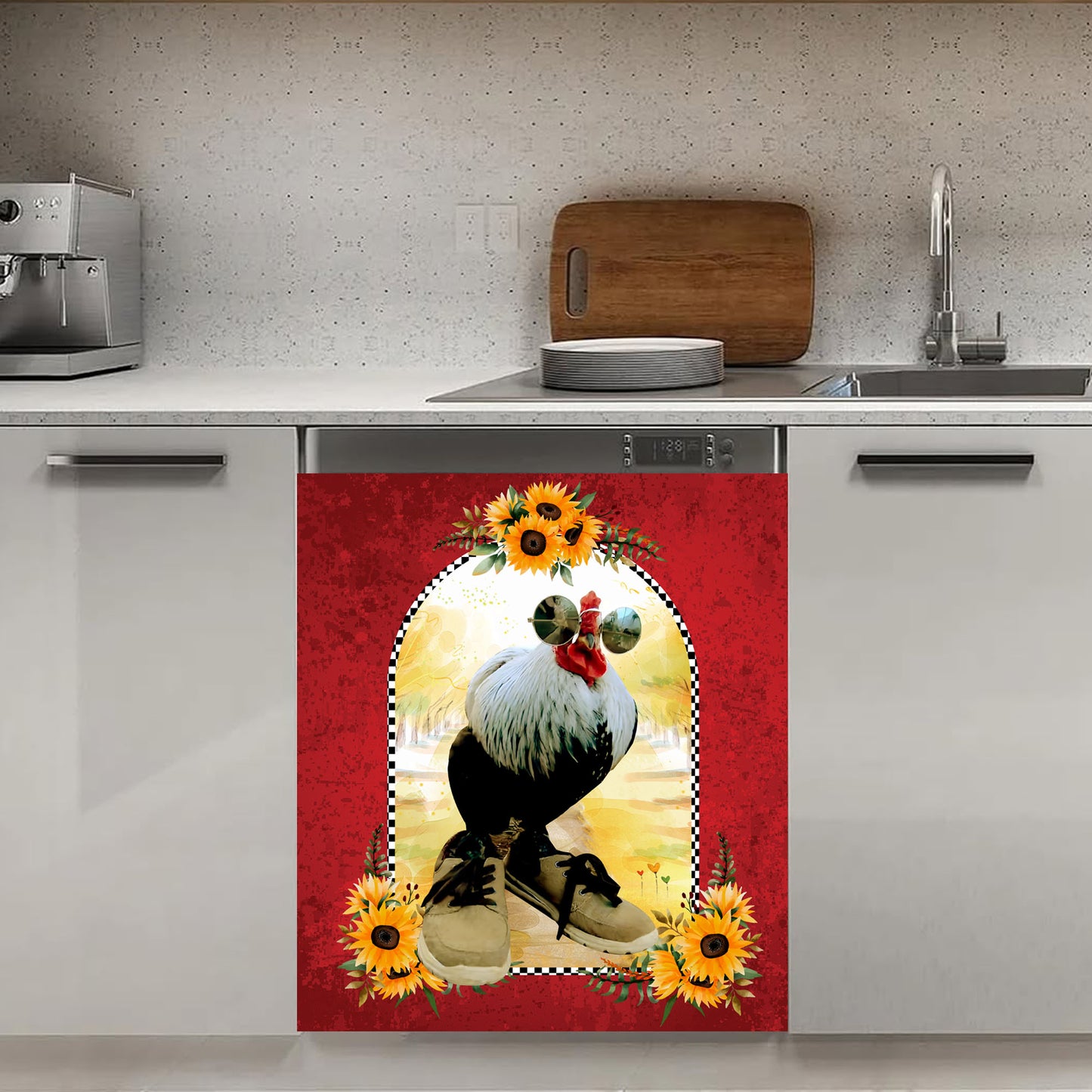 Farmyard Fashion Icon | Magnetic Dishwasher Cover