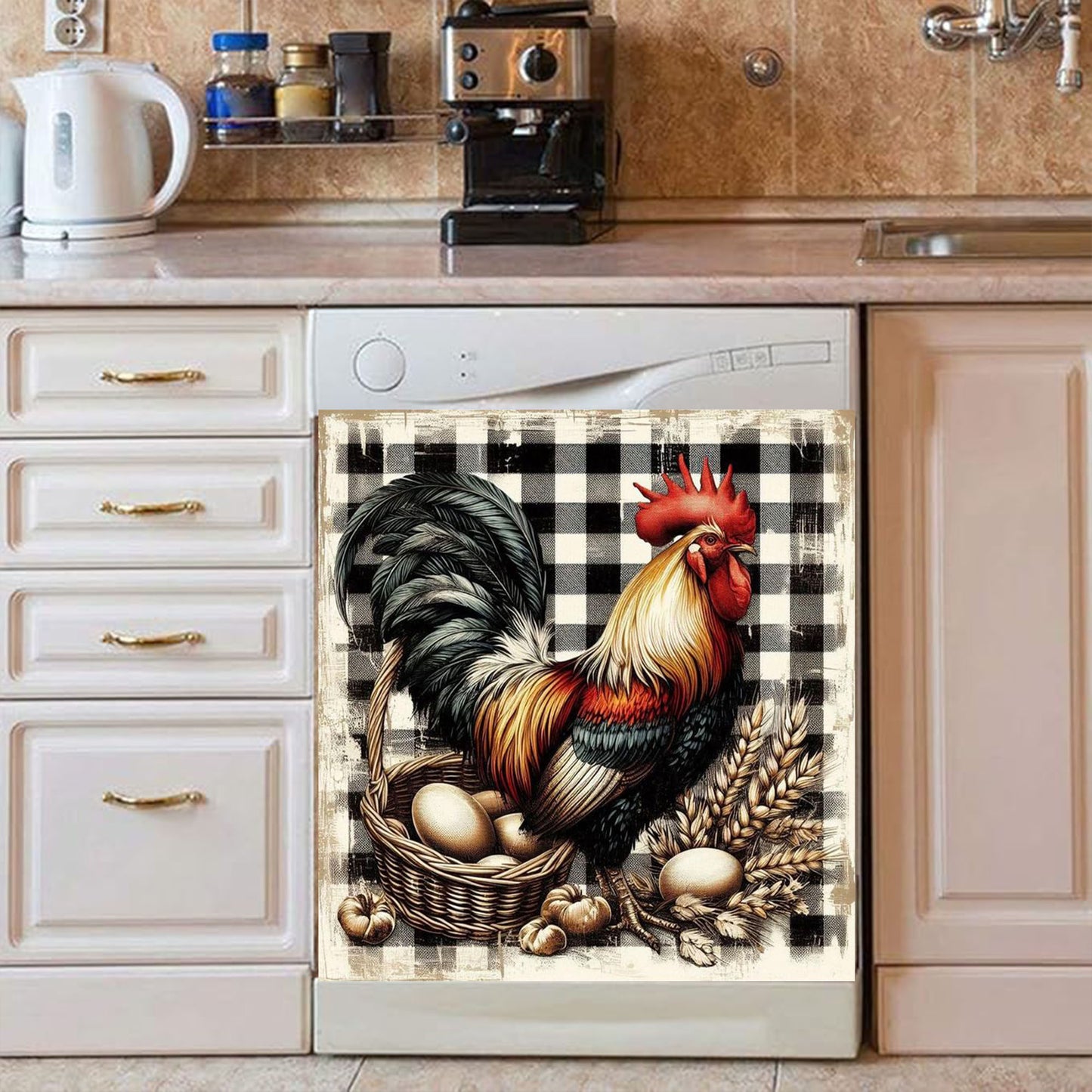 Beautiful Rooster Dishwasher Magnet