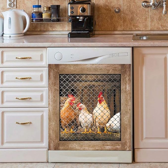 Home is Where the Hens Are Dishwasher Sticker Magnet