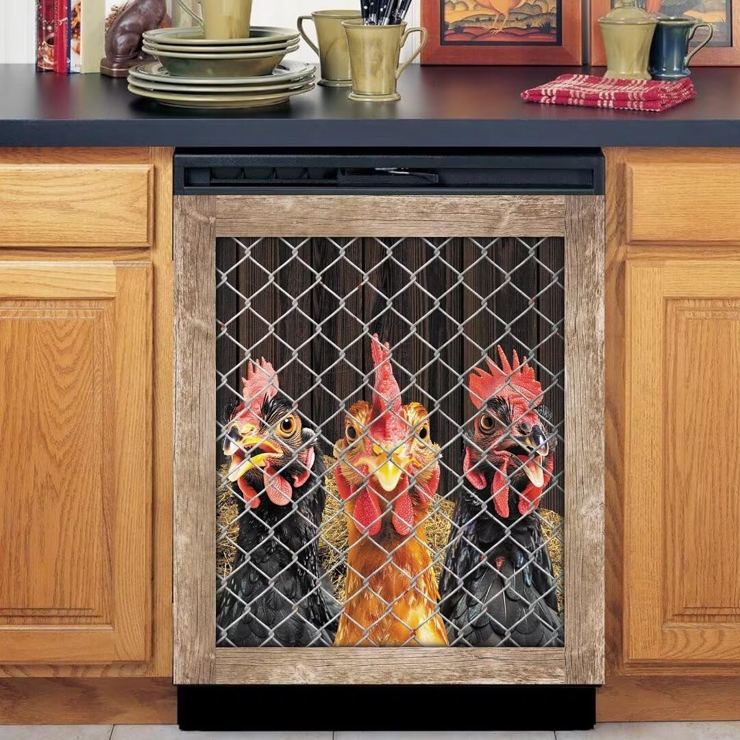 Farm Chicken Coop Dishwasher Face Cover