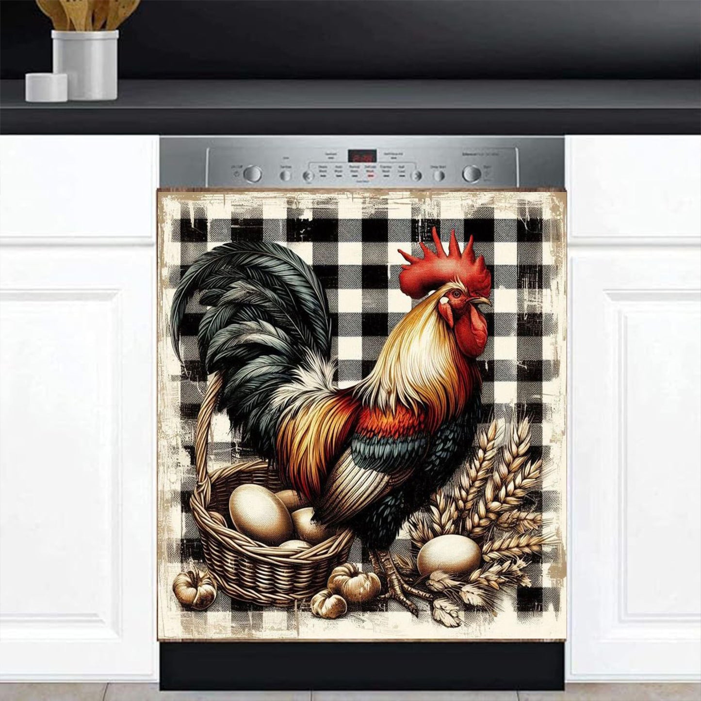 Beautiful Rooster Dishwasher Magnet