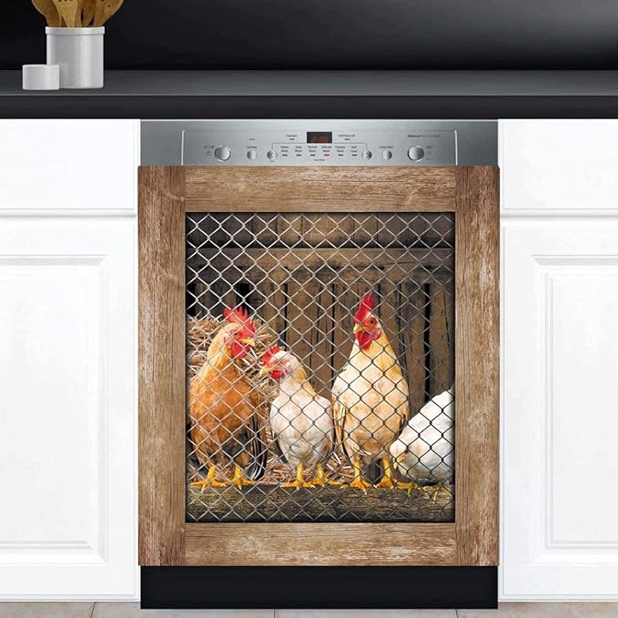Home is Where the Hens Are Dishwasher Sticker Magnet