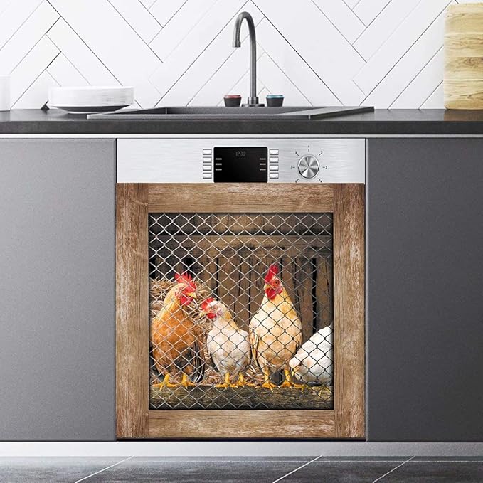 Home is Where the Hens Are Dishwasher Sticker Magnet