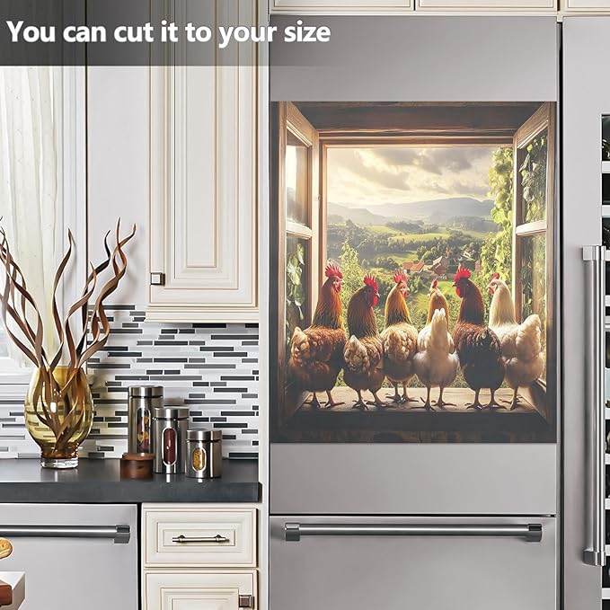 Chicken Dishwasher Magnet Cover Decoration,Farmhouse Dishwasher Magnetic Cover