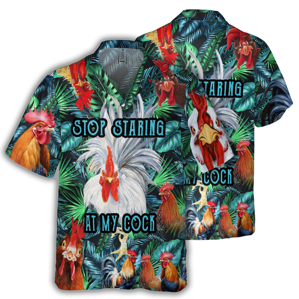 Funny Rooster Hawaiian Shirt - Chicken Lover Gift