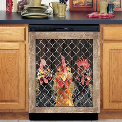 Farm Chicken Coop Dishwasher Face Cover