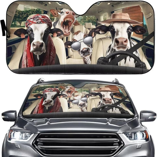Cattle Driver Windshield Sun Shade Foldable Car Front Window Covers for Car Accessories