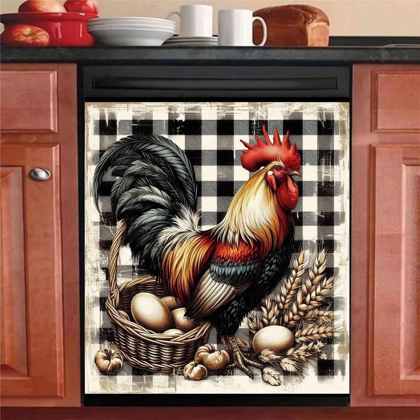 Beautiful Rooster Dishwasher Magnet