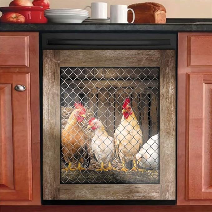 Home is Where the Hens Are Dishwasher Sticker Magnet
