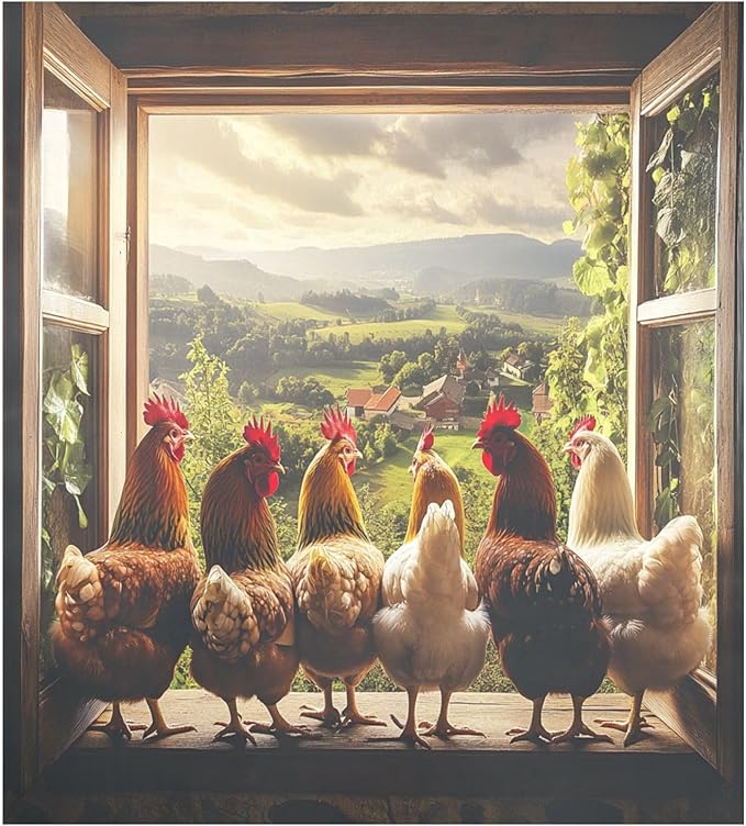 Chicken Dishwasher Magnet Cover Decoration,Farmhouse Dishwasher Magnetic Cover