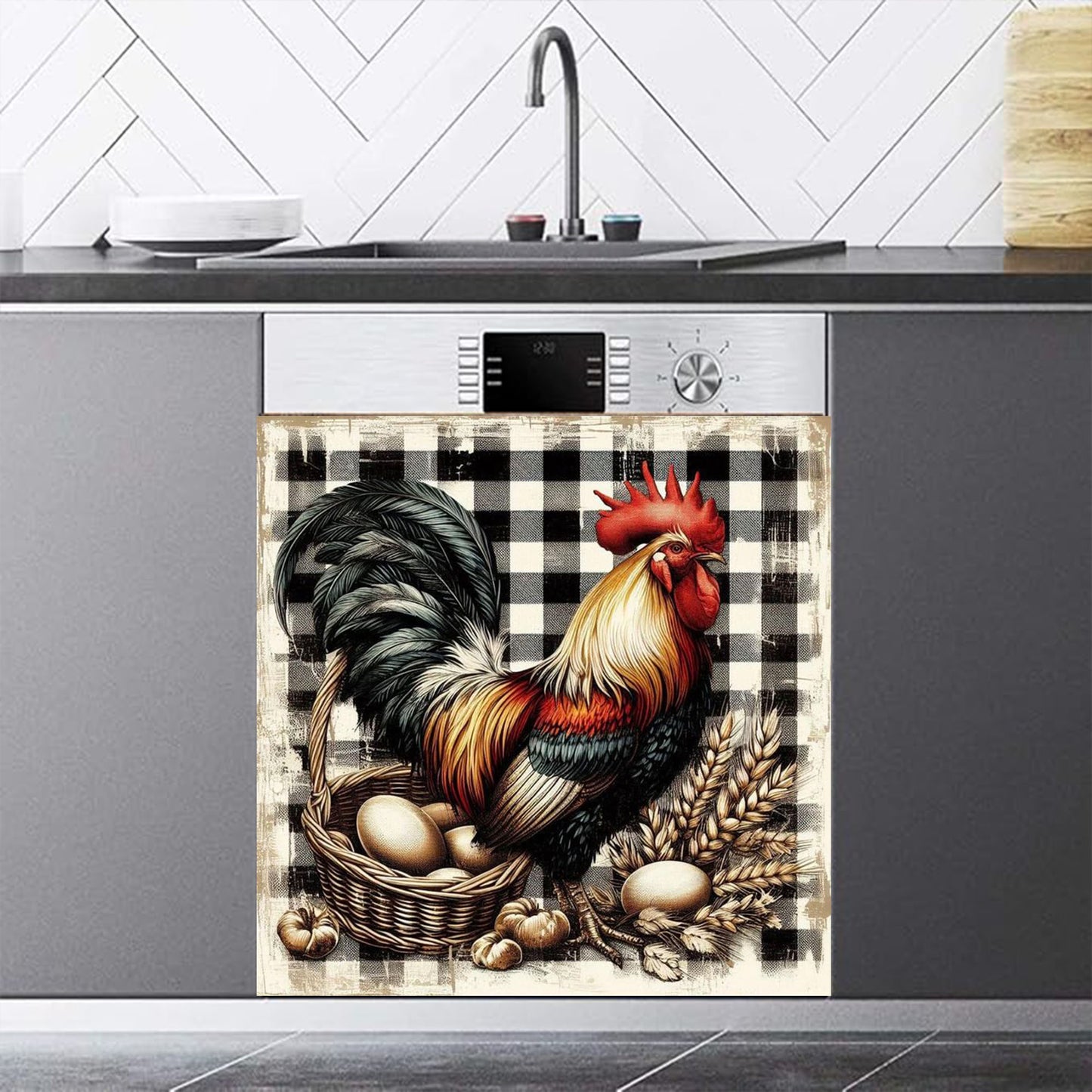 Beautiful Rooster Dishwasher Magnet