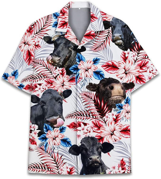 Moo-d On the Beach – Cow Hawaiian Shirt