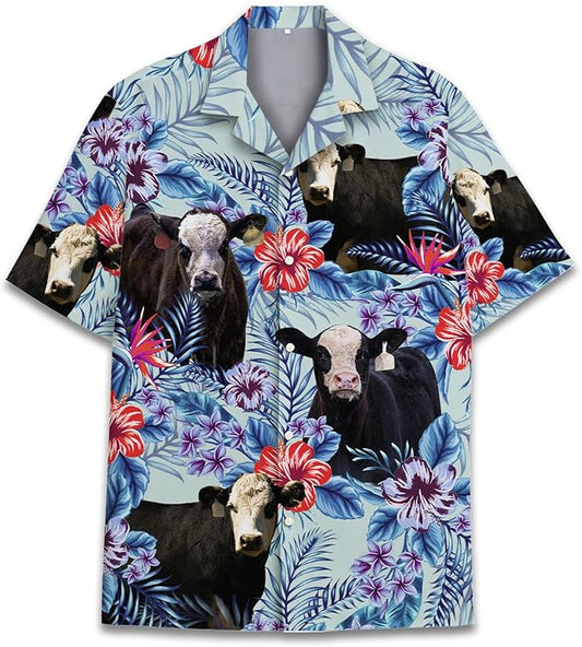 Tropicow Vibes – Funny Cow Aloha Shirt