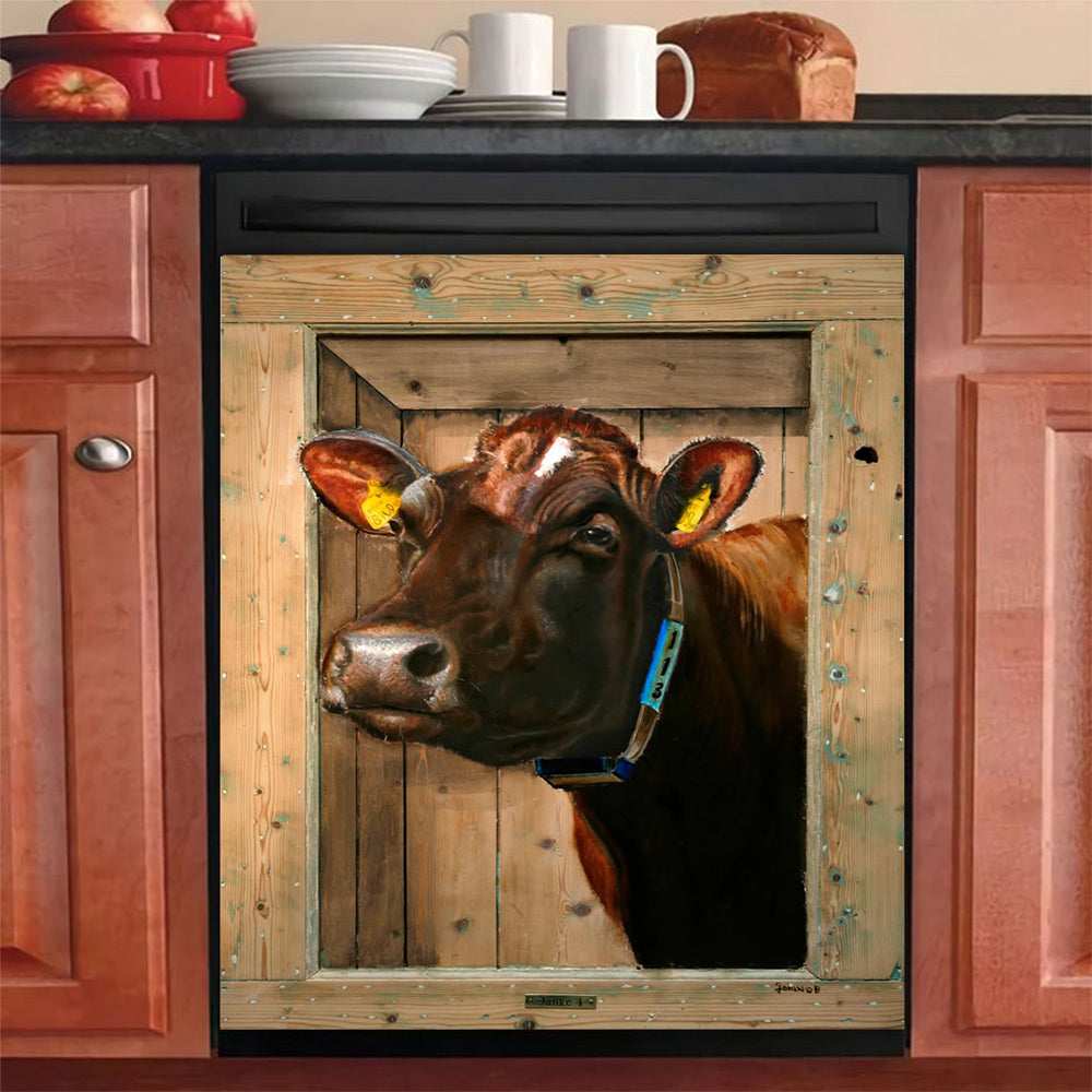 Cow Dishwasher Magnet – Farmhouse Dishwasher Decal