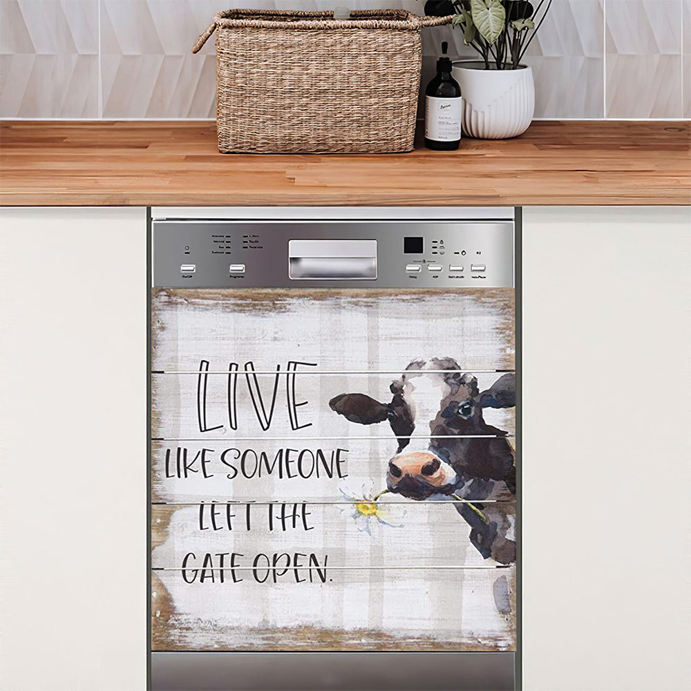 Sunflower Cow Magnet for Kitchen