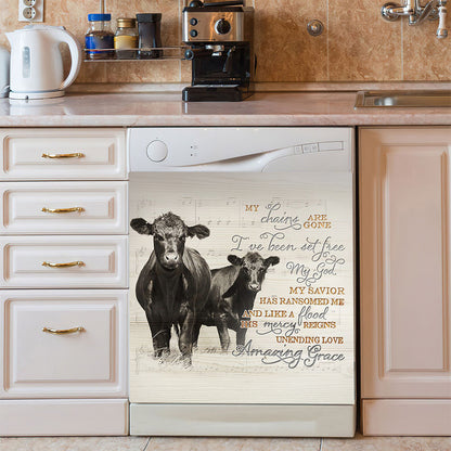 Rustic Farm Cow Dishwasher Cover
