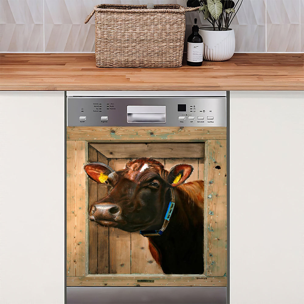 Cow Dishwasher Magnet – Farmhouse Dishwasher Decal