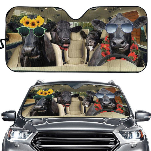 Black Angus Car Sun Shade, Black Angus Auto Sun Shade