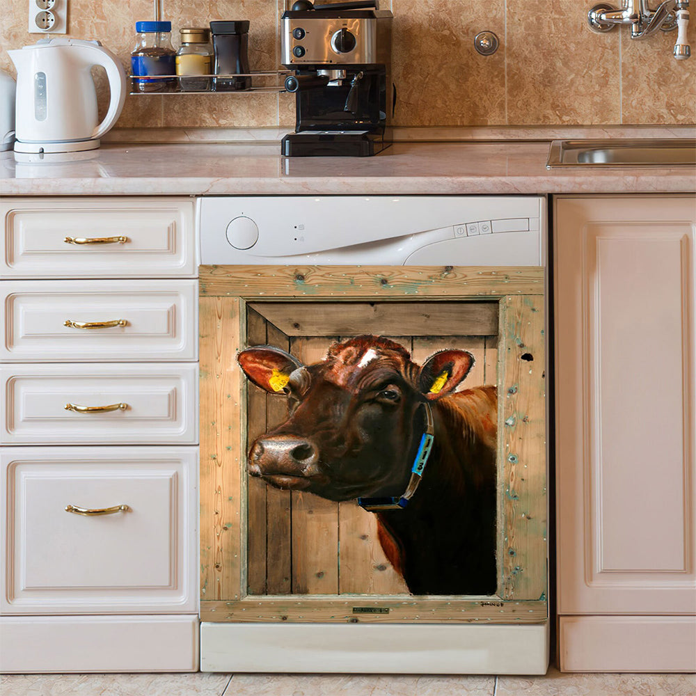 Cow Dishwasher Magnet – Farmhouse Dishwasher Decal