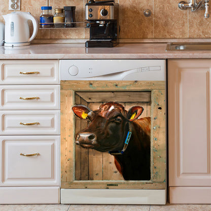 Cow Dishwasher Magnet – Farmhouse Dishwasher Decal