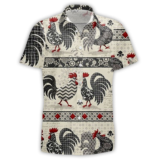 Chic Rooster Hawaiian Shirt – Stand Out This Summer