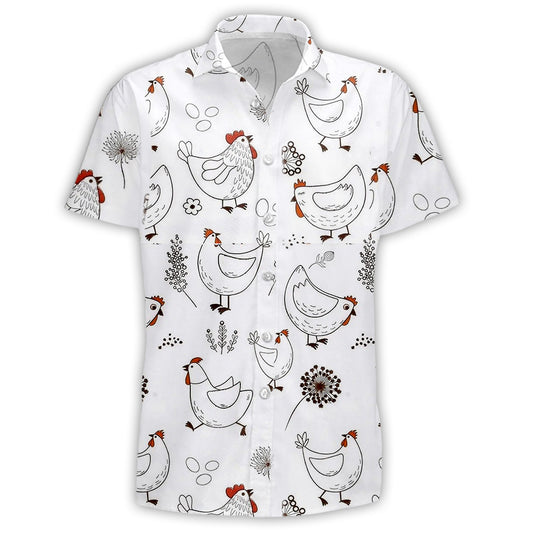 Cluck Yeah! Farm Life Chicken Hawaiian Shirt